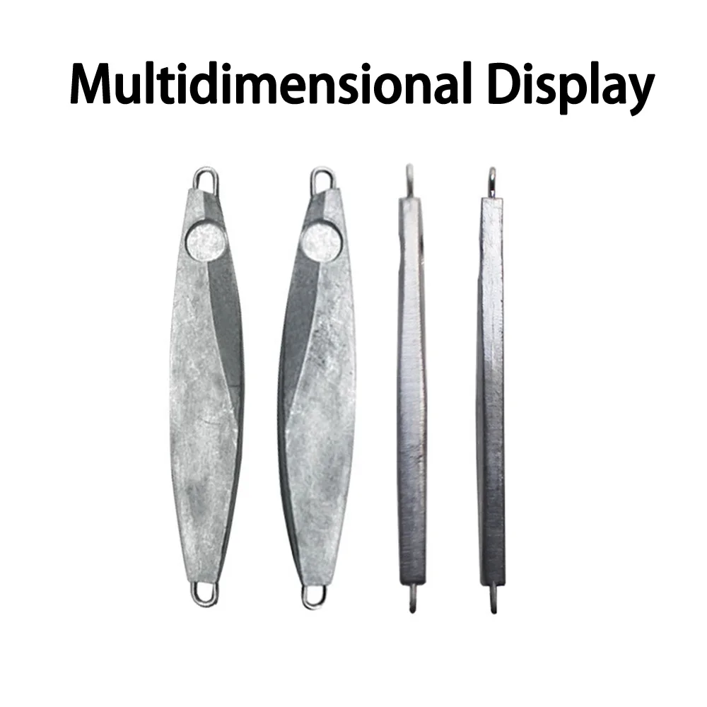 Elllv Cebo Metal Blanco Duro Sin Pintar para Lubina y Trucha - imagen 4