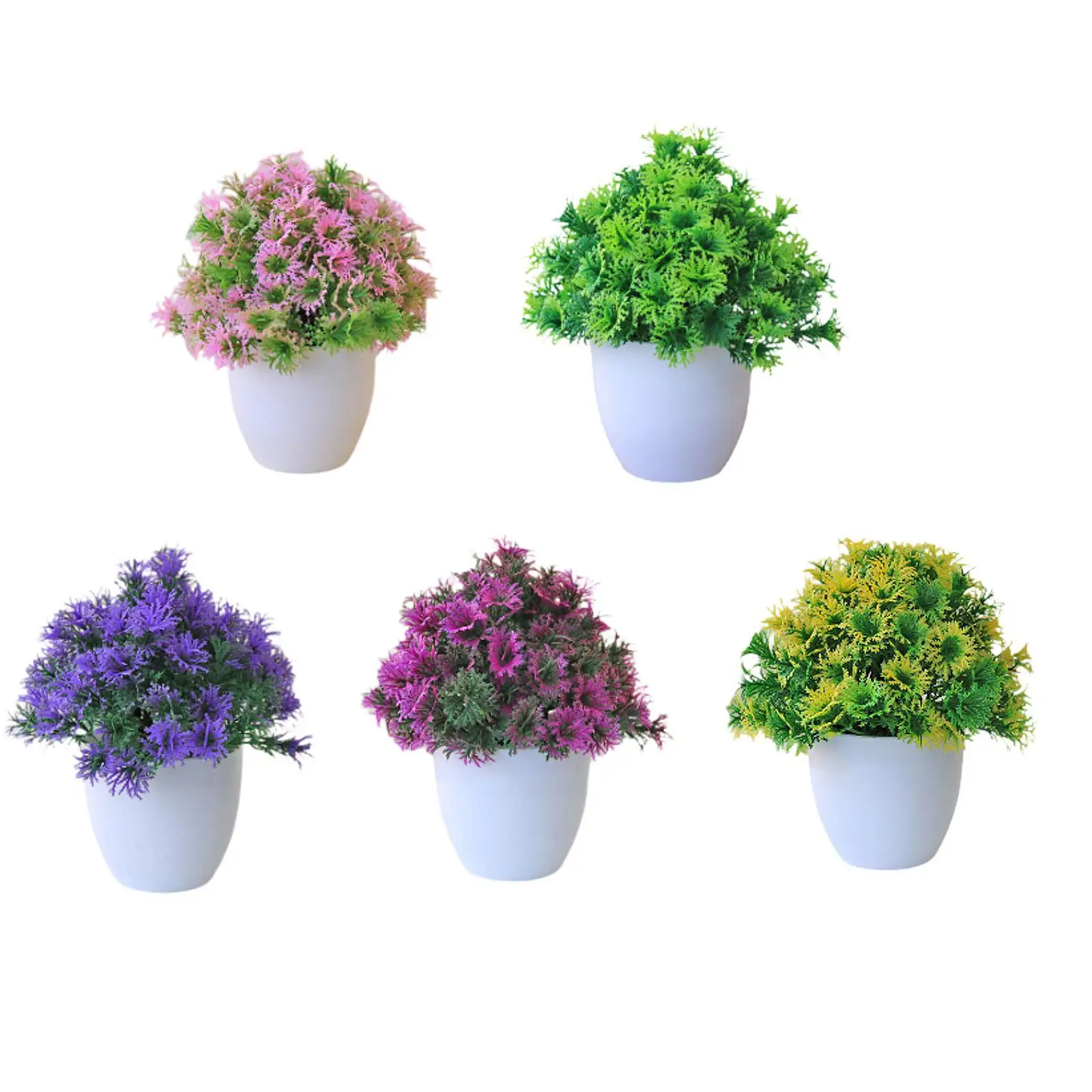 

Artificial Bonsai Simulation Plants Photo Props Artwork Potted Flower Table Ornament for Bedroom Balcony Desk Tabletop Patio