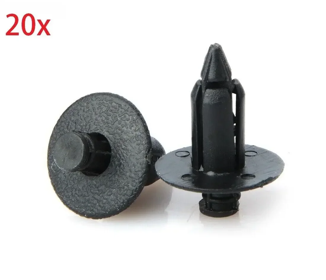 20pcs 8mm Push In Type Locator Clip Fastener Guide Card Buckle for Car Fairing Through Panel Modified Screw Fittings