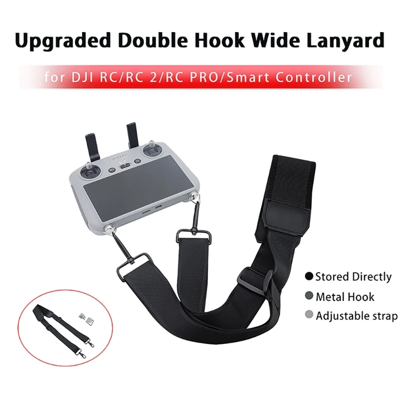 Lanyard Strap for Mini 3/4 RC2 RCPro Remote Control with Screen Neck Strap Hanging Rope Shoulder Chain Belt 896C