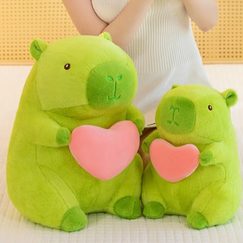 PP Baumwolle Grün Capybara Plüschtier Flauschige Simulation Liebe Capybara Puppe Weiche Cartoon Capybara Anime Fluffty Toy Home Decor