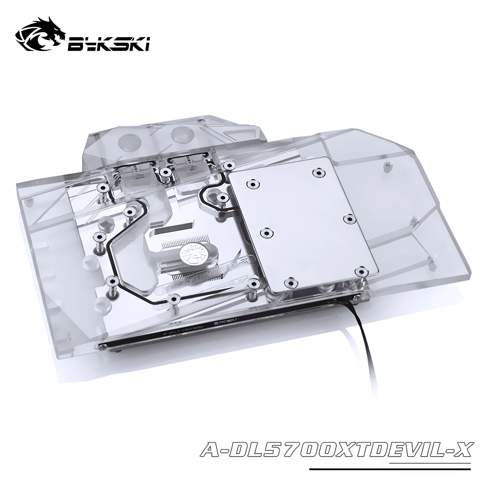 

Bykski A-DL5700XTDEVIL-X GPU Water Cooling Block for Powercolor 5700XT Red Devil