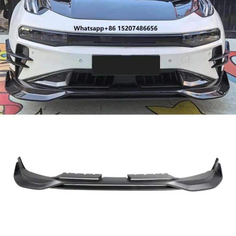 Real Carbon Fiber Car Front Bumper Spoiler Lip Diffuser Modification Part For 001 Bumper Guard Protector Car Accessories
