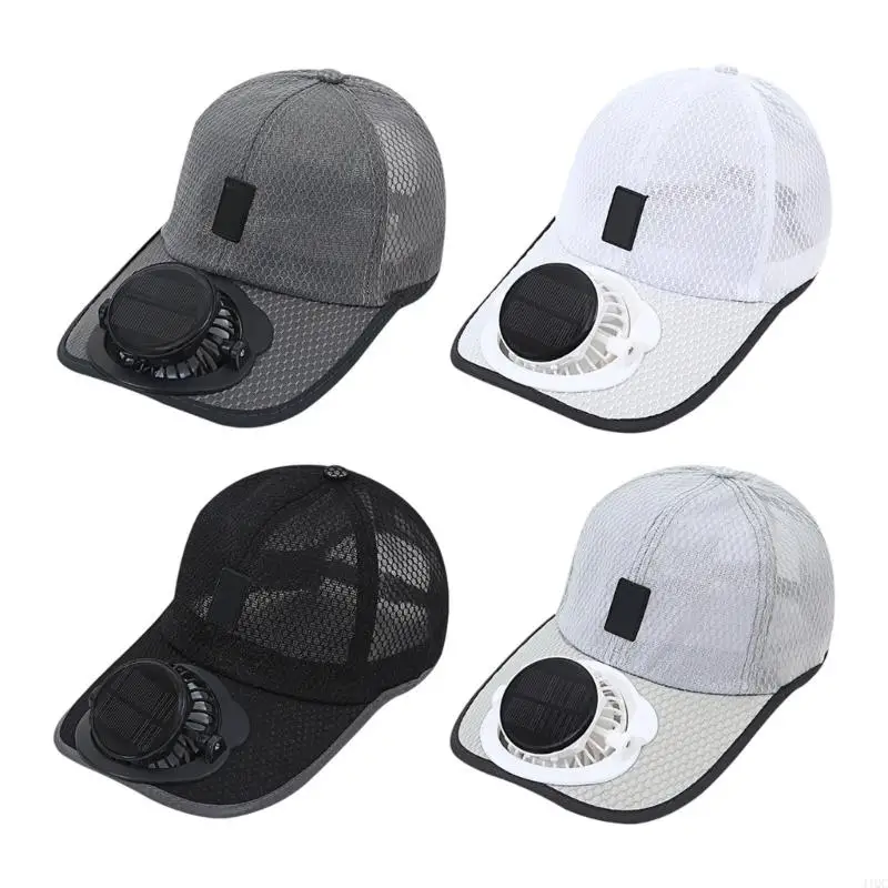 

2025 New Adjustable Solar Rechargeable Hat with Cooling Fan Breathable Outdoor Sun