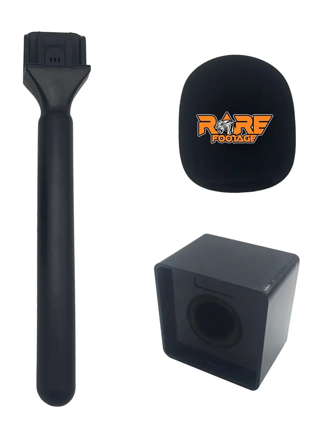 Adaptador de mano con micrófono para grabación de vídeo, entrevista de TV con logotipo personalizado, para Rode Wireless Go Goii/DJI Mic/Relacart, micrófono inalámbrico