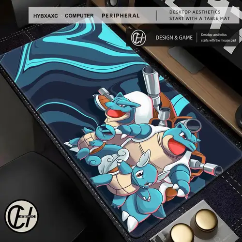 Imagen 2 del producto Alfombrilla de ratón de Pokémon de Anime Gengar Greninja Mewtwo Charizard Eevee XXL, alfombrilla para teclado de ordenador, accesorios de Manga, alfombrilla de escritorio