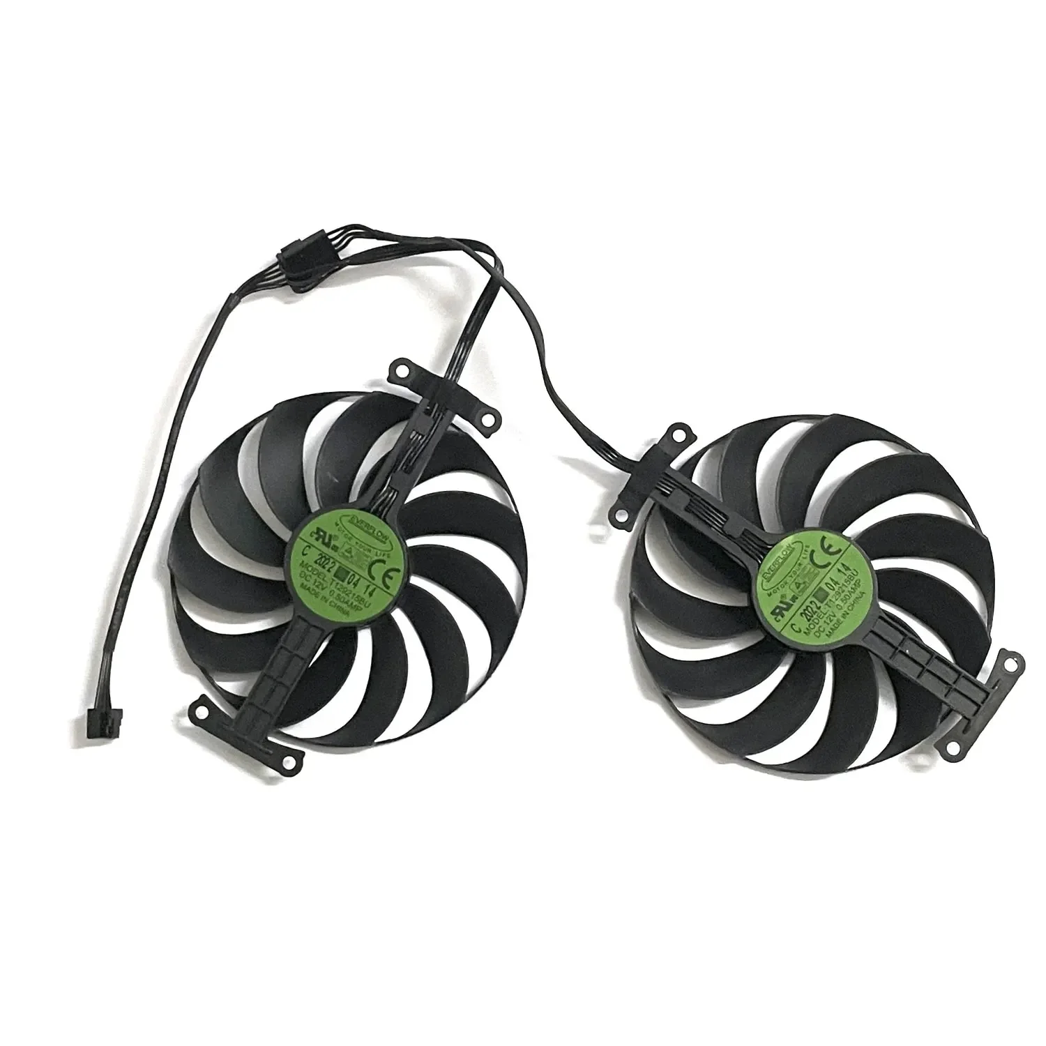 Brand New 95MM 5PIN CF1010U12S T129215BU Suitable for ASUS RADEON DUAL RX 6600 6600XT 6700XT Graphics Card Fan