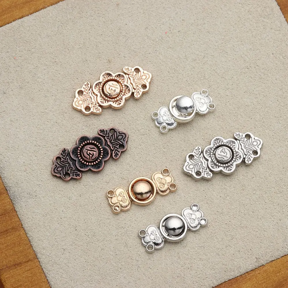 5pcs 2 Styles Mini Ultra-small Buttons DIY Dress Decor Metal Belt Buckle Shoes Buckles  Bags Clothes