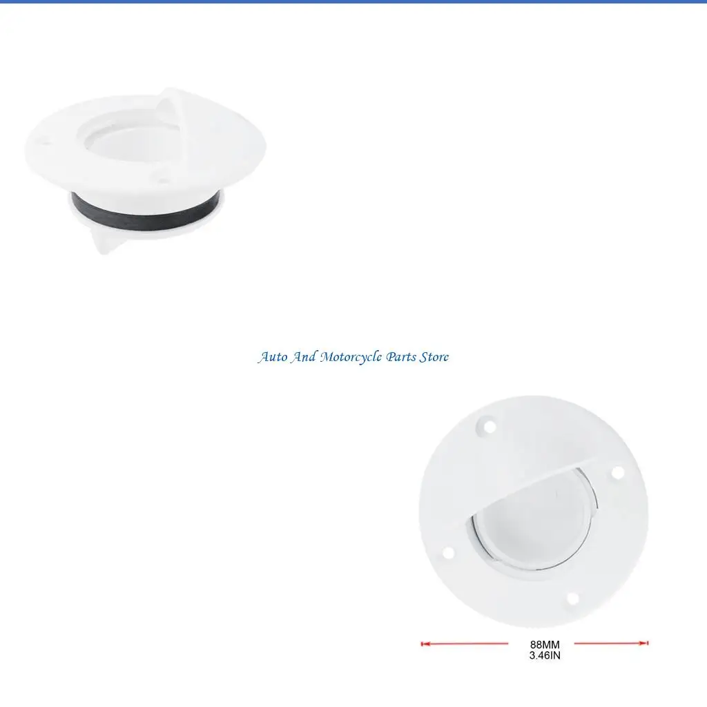

P9FD Durable Nylon Marine Boat Bung Stopper Transom Deck Mount Drain Scupper Screw Cap Replace Accessories Universal