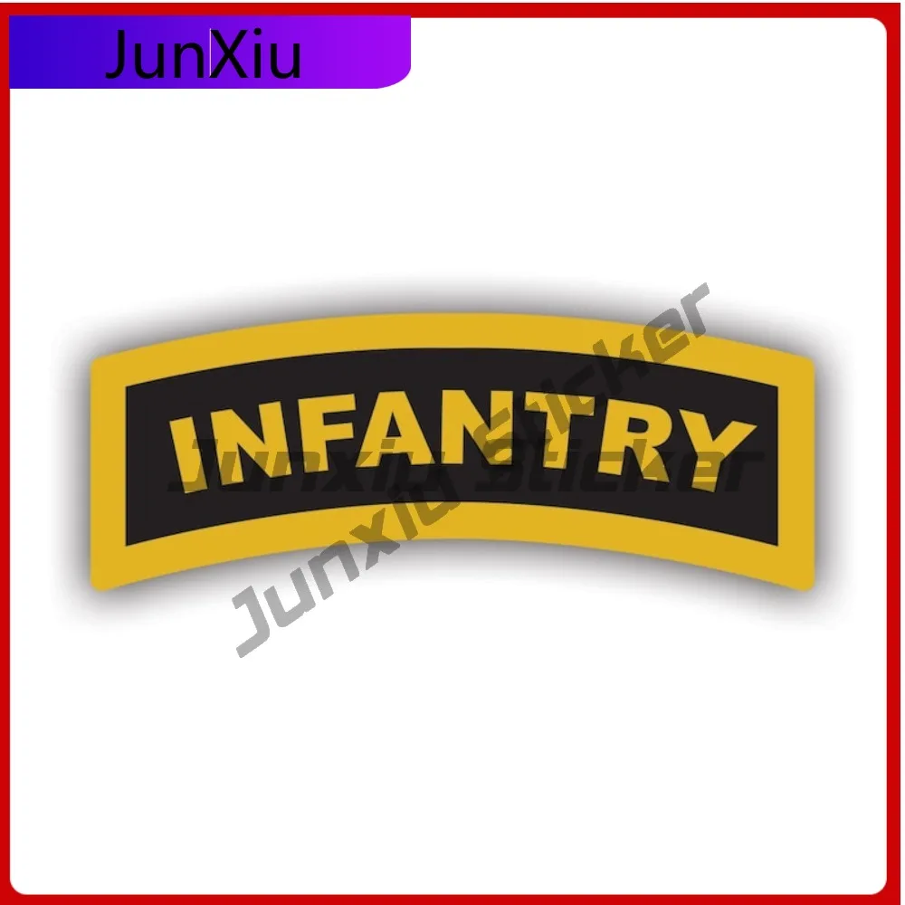

Yellow Infantry Tab Sticker Creative Decals Gi Grunt Infantryman Combat Force Tab Armed Forces Auto Decor Car Sticker Vinyl