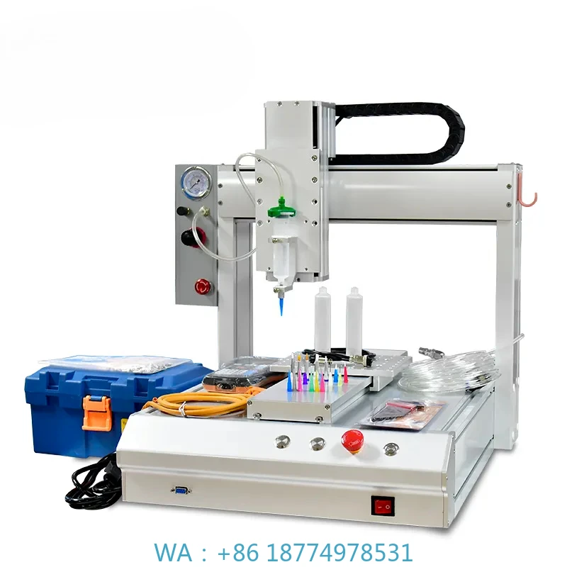 CNC Glue Dispensing Machine Robot Dispens Glue Automatic 30ML Silicone / Epoxy Resin / UV Liquid Glue Dispenser
