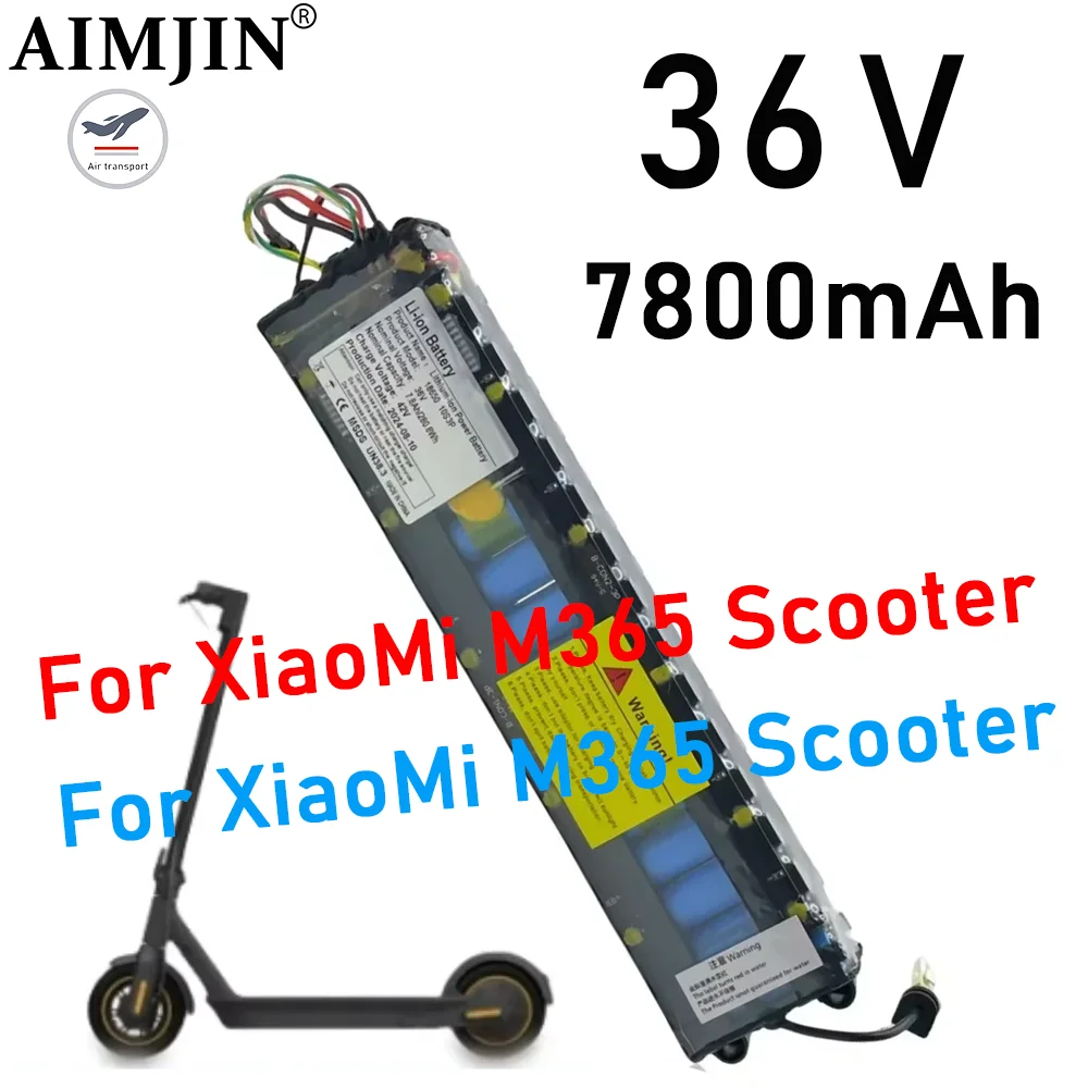 36V 7800mAh 10S3P Lithium Li-ion Battery Pack for Xiaomi M365 Electric Scooter with NE1003-H Cell Communication Interface
