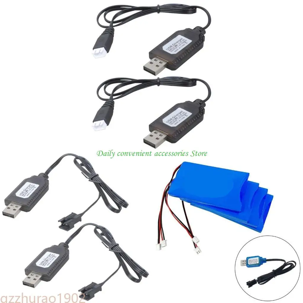 

97QB USB Cable 7.4V Battery USB Cable with SM2.0 3P 4P XH 3P
