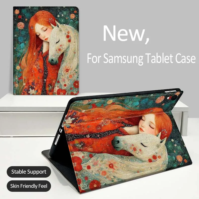 

Anime Design Girl Pattern For Samsung Galaxy Tab A A7 A8 A9 A11 S6 S11 Lite Plus 10.1 10.4 10.5 Inch 2022 2025 Tablet Case