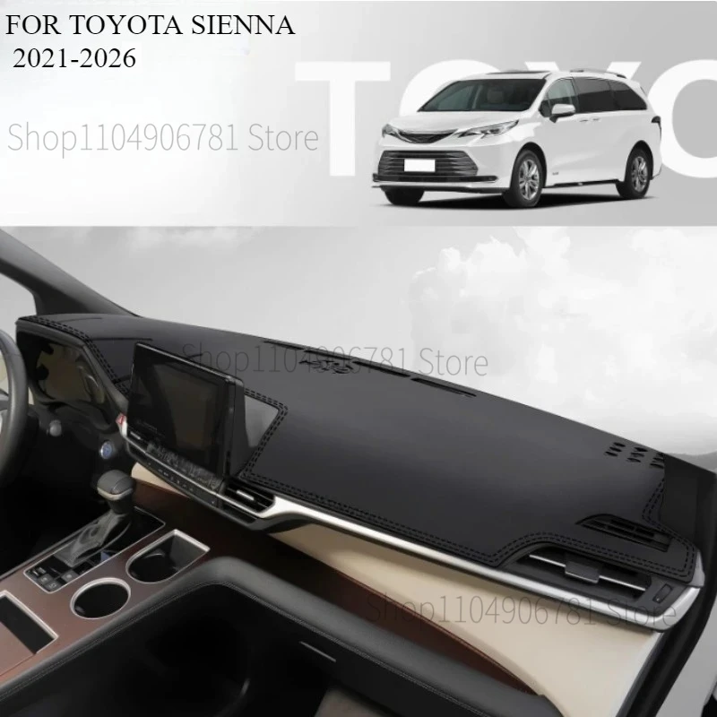 FOR TOYOTA SIENNA 2021-2026 Car Dash Mat Dashmat Dashboard Mat Cover Sun Shade Dash Board Cover Carpet  Accessories
