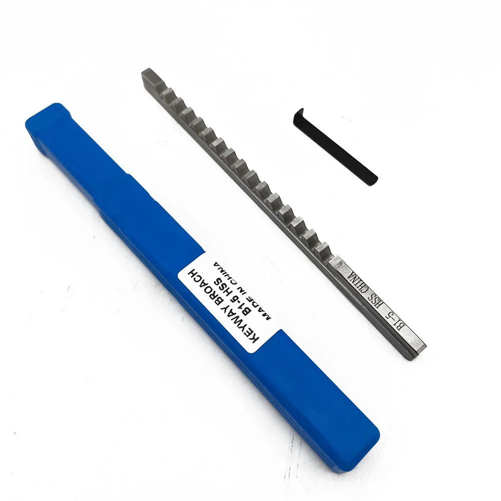 Push-Type Keyway Broach 5mm B1 Metric Sized with Shim High Speed Steel Cutting Tool Knife for CNC Machine