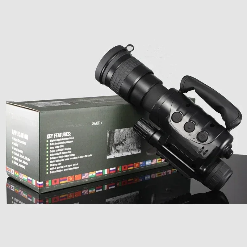 Type 77 8x infrared night vision device, with SD card slot, can take pictures and videos, day and night digital 60mm