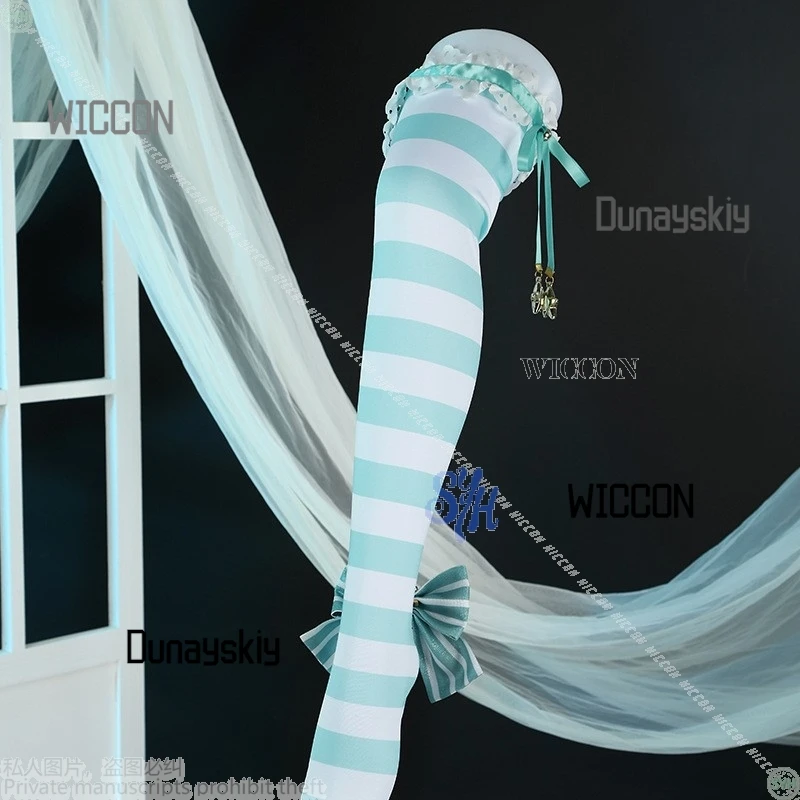 لعبة كوتوري مينامي التأثيرية أنيمي لوف لايف! زي كاواي الملاك الأزرق الأخضر منقوشة كعكة اللباس الحلو لوليتا الباروكات أجنحة الهالوين #5