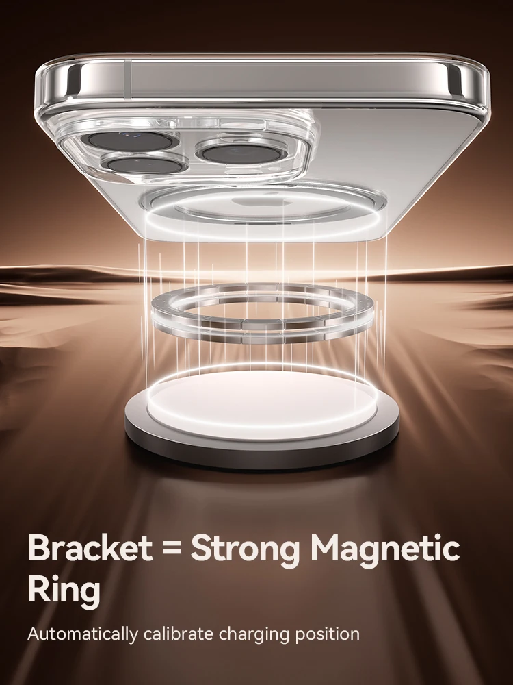 Joyroom Magnetic Bracket Case For iPhone 16  Pro Max Case 360° Rotating Stand Case For iPhone 16  Pro Magnetic Charging Case