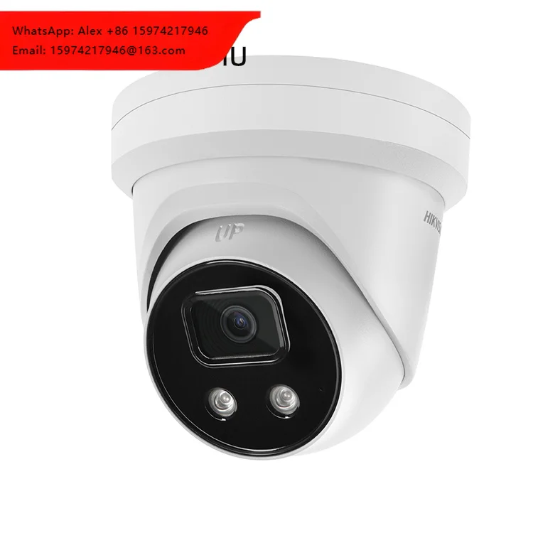 

HIK 8MP IR Fixed Turret Network Camera 4K IP POE Camera Built In Mic CCTV Security Camera Night VISION Original DS-2CD2386G2-IU