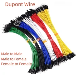 10pcs High-end Soft Silicone Dupont Wire 1P Dupont Jumper Cable Female Male Connector 10/20/30cm 26awg for Arduino