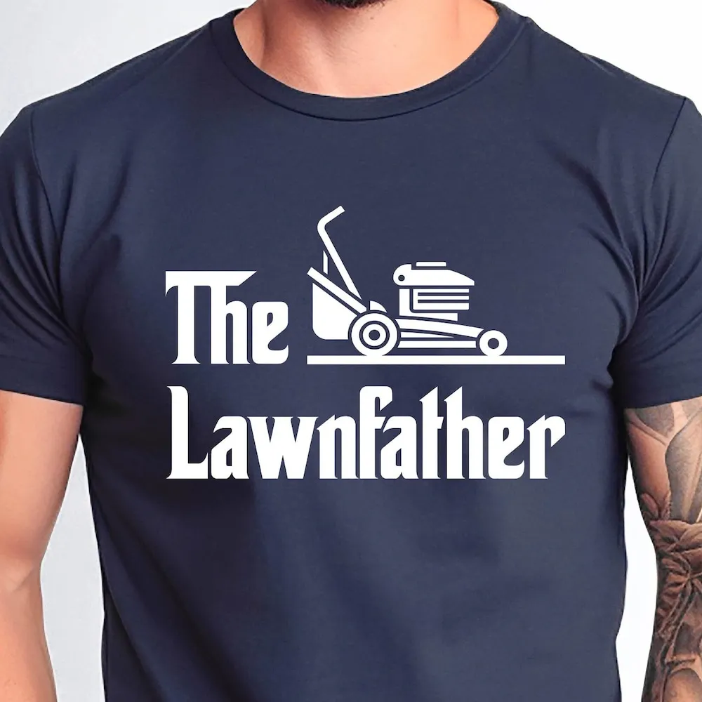 Lawnfather 재미있는 원예 티셔츠, 아빠 잔디 예초기 선물, 아버지날 정원사 