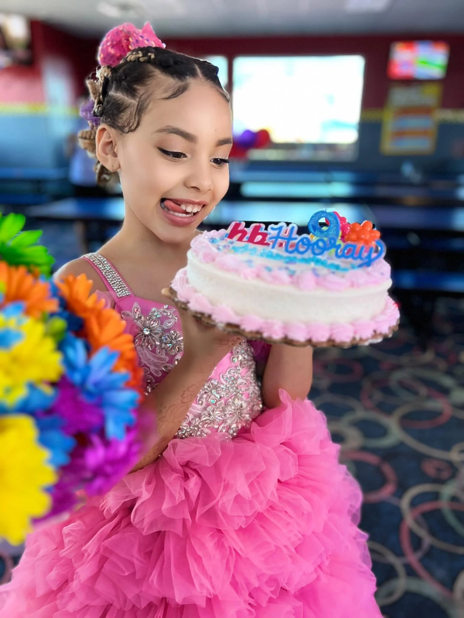 جميل الوردي الفتيات عيد ميلاد حزب أثواب القمامة الأميرة زهرة فتاة اللباس لحفل الزفاف مخصص منتفخ تنورة الطفل حفلة موسيقية اللباس #5