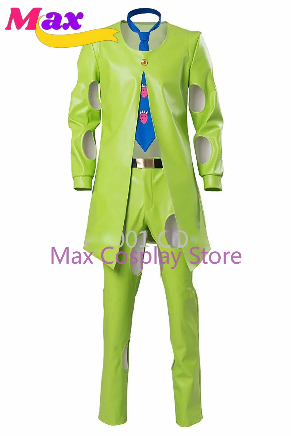 

Max Cos Anime Pannacotta Fugo Green Leather Cosplay Costume Custom Made Any Size