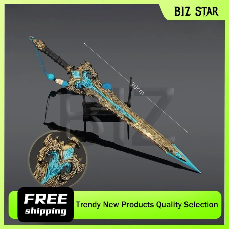 30 cm/11,81 Zoll Schöpfung der Götter 12 göttliche Schwerter alte Waffe Qingyun Schwert Legierung Waffe Modell Metall Spielzeug Sammlung Ornament