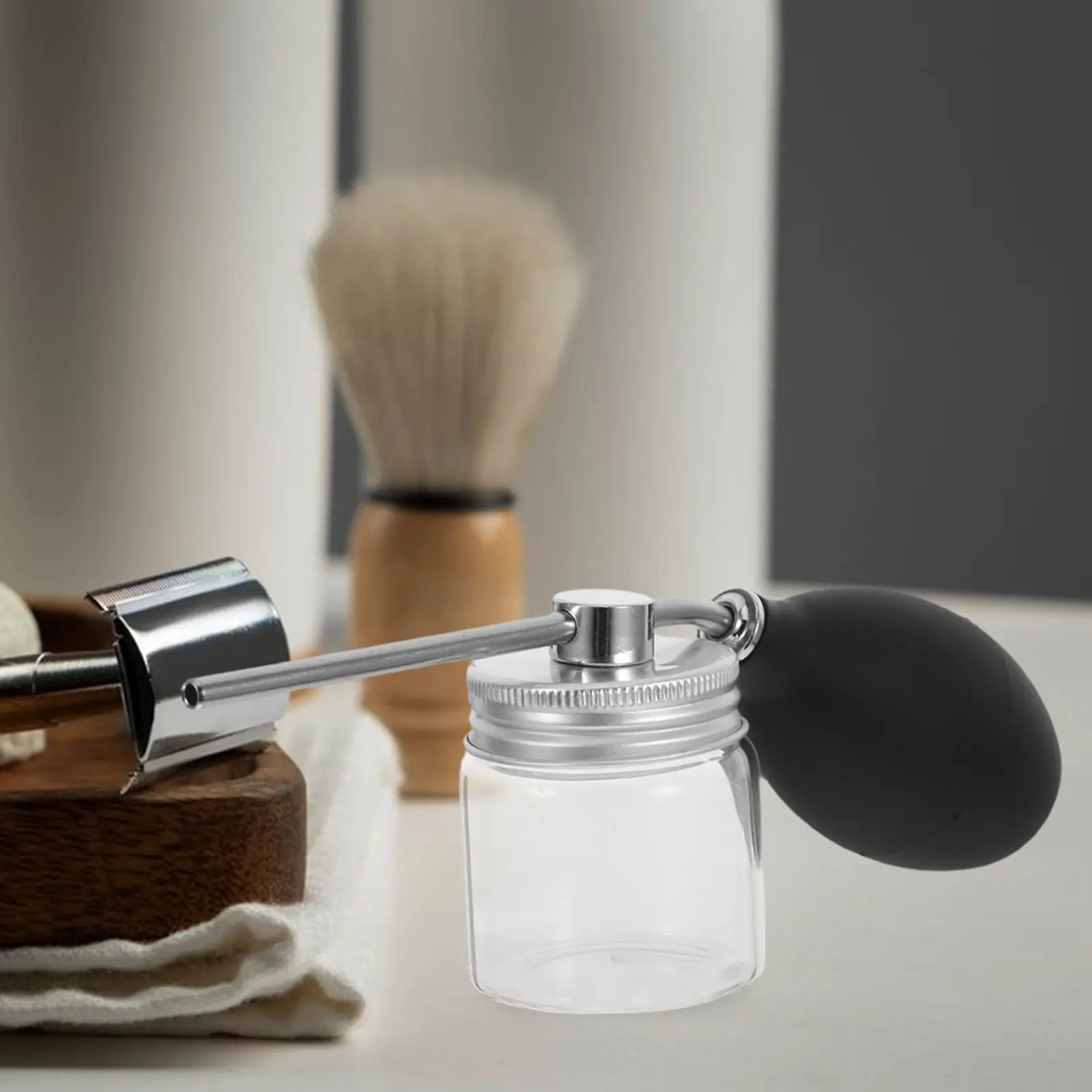 1Pcs Hair Fiber Spray Applicator High Quality Glass Silicone Sprayer for Hair Building Front Hairline Thickening Fibers Uniform