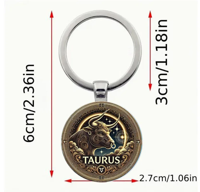 سلسلة مفاتيح برج الثور هدية كلاسيكية للأصدقاء والعائلة #2