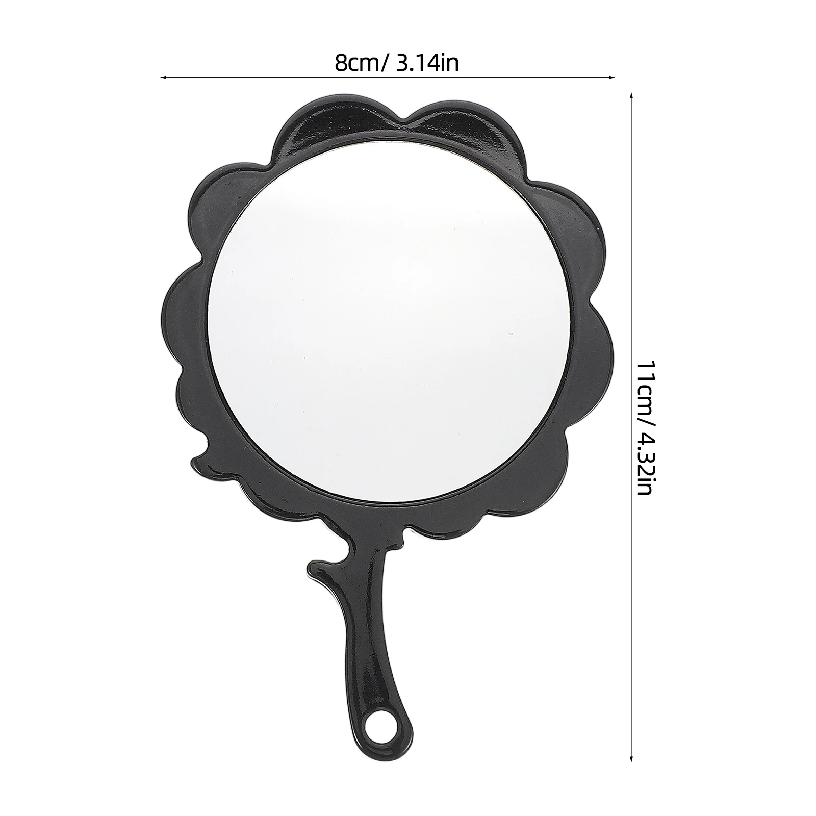 Mini Pocket Mirror Portable Tree Rhinestone Shape Small Compact Handheld Makeup Travel Acetate Mirror for