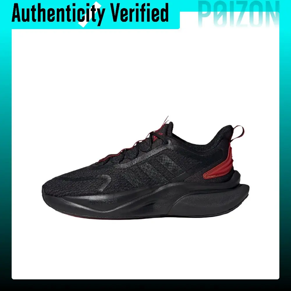 scarpe-da-corsa-adidas-alphabounce-da-uomo-modello-basso-nere-rosse-id8624