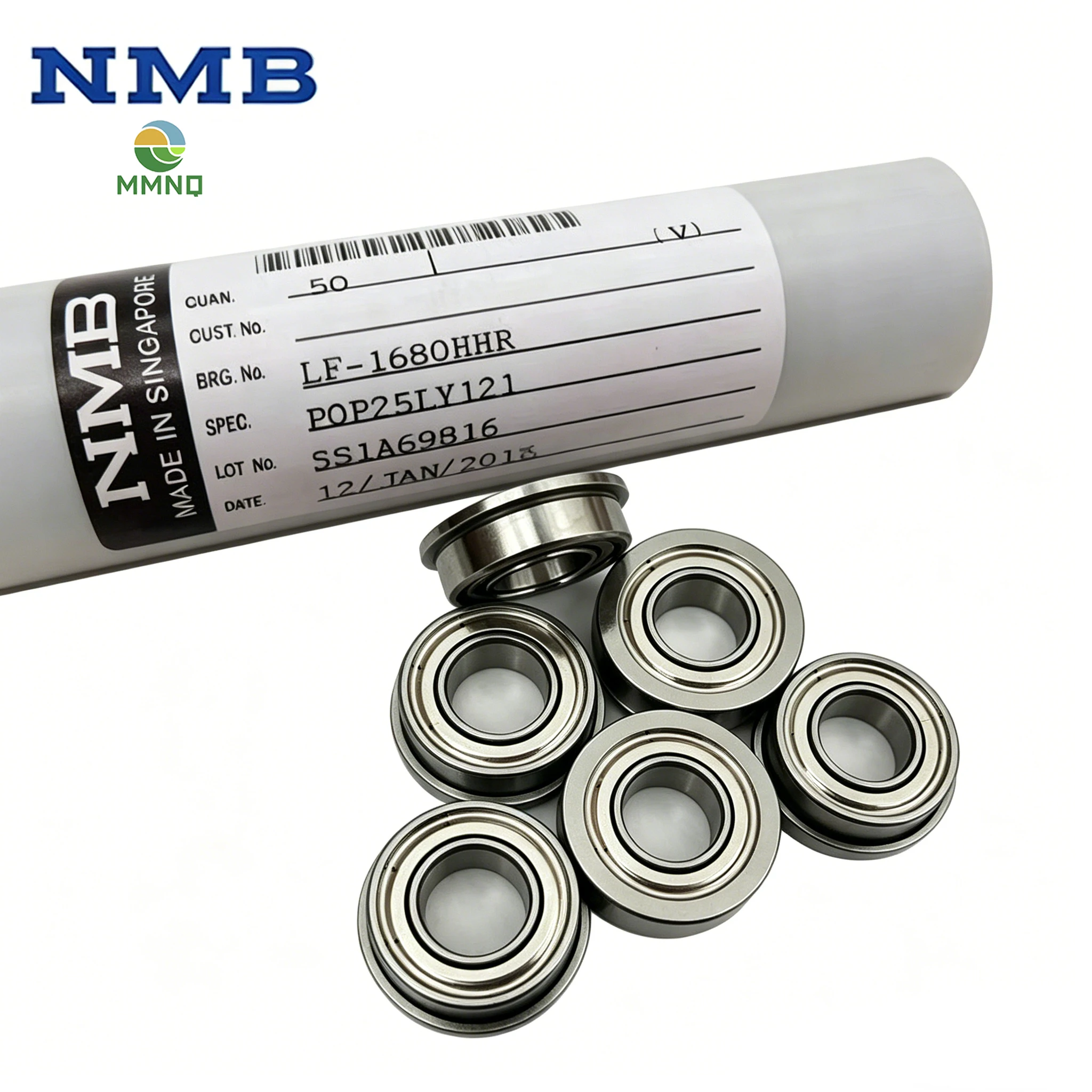50PCS/100PCS 8x16x5mm Flange Mount Bearing NMB F688Z LF-1680HH High Precision Miniature Deep Groove Ball Bearing