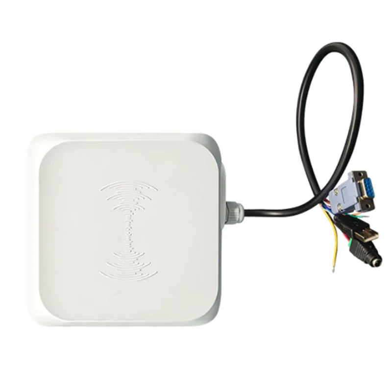 UHF-RFID-Lesegerät 7Dbi-Antenne unterstützt Multi-Tag-Lesung mit großer Reichweite 0–5 m RS232/485/Wiegand26-Schnittstelle