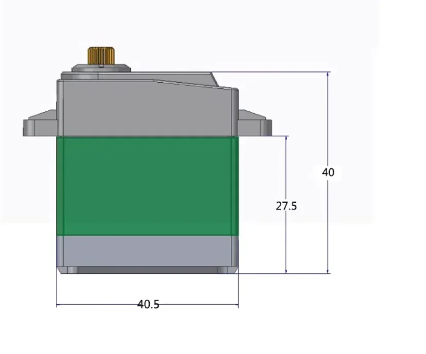 TD-8815MG Digital Servo Model Metal Gear torsi tinggi 15kg 90/180/270/360 derajat Model RC Servo 4.8V-7.2V untuk mobil Robot pesawat