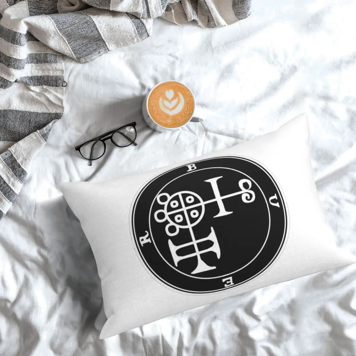Demon Buer Seal Rectangle Pillowcase Cushion Cover Decorative Bedroom Bed Home Comfort Throw Pillow