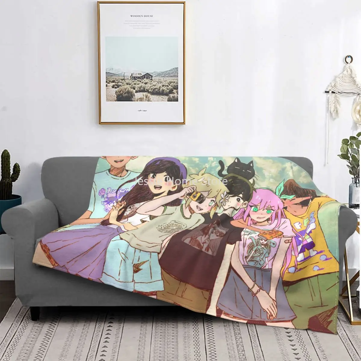 

Omori Game Basil Mari Kel Blankets Flannel Decoration Multifunction Lightweight Throw Blankets for Sofa Travel Quilt