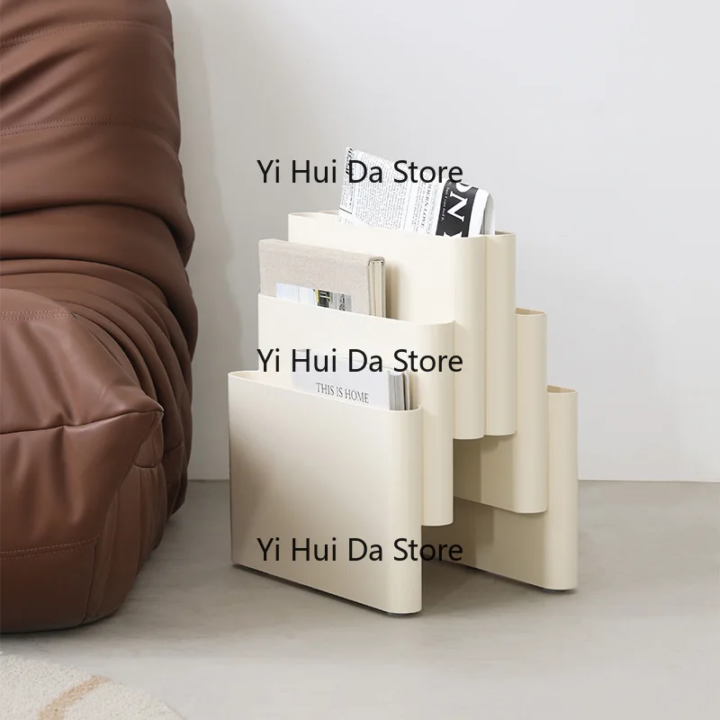 Nordic creative home bookshelf ins Internet celebrity medieval landing magazine shelf bookshelf plastic photo base props
