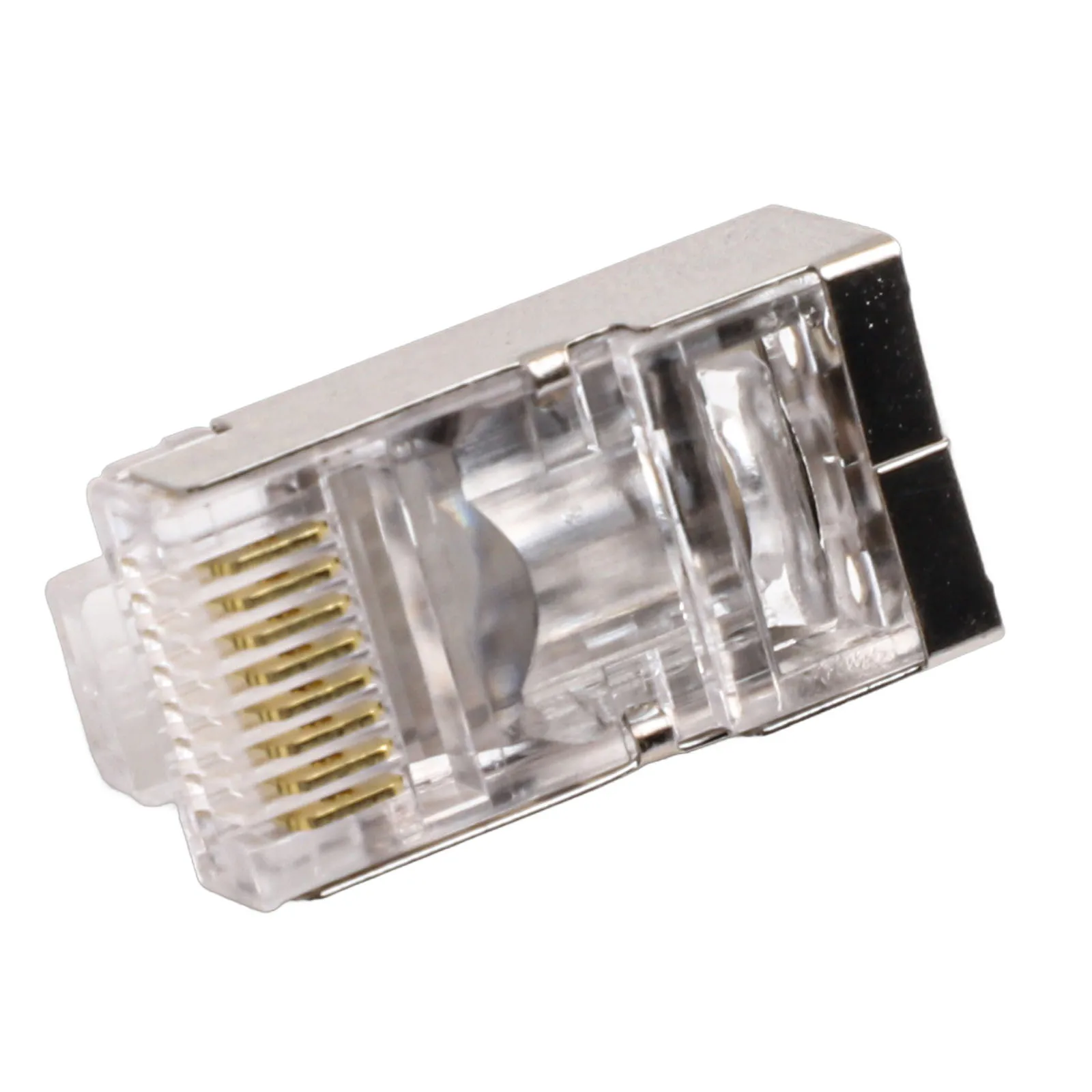 Class 6 Single Row Shielded for crystal Head Premium for bajeal for Category 6 Gigabit Network Cable With Shielded Through Hole