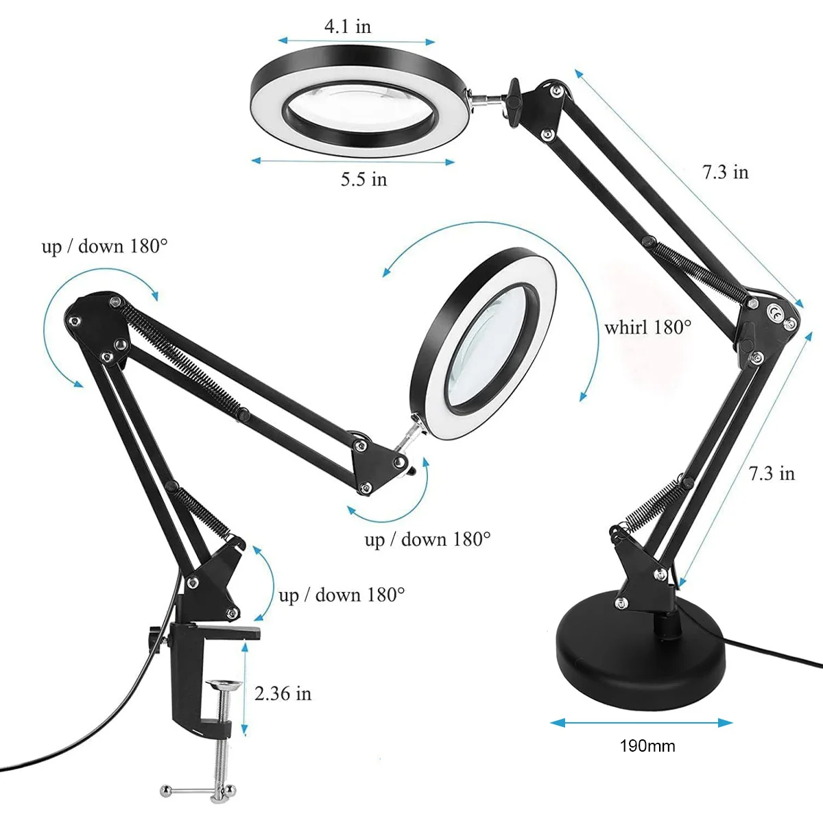 Desktop LED Ring Fill Light Portable Photography Fill Light USB Powered Dimmable LED Ring Light for Video Creators Photographers