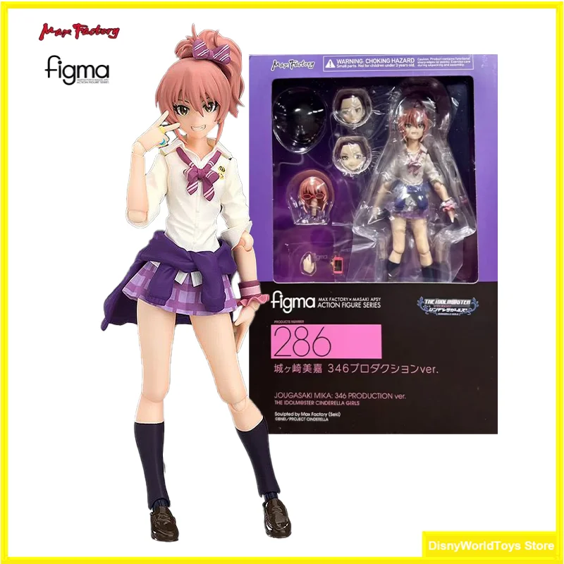 100% оригинальная версия производства Figma 286 Jougasaki Mika 346. В наличии аниме-экшн-коллекция фигурок модель игрушки