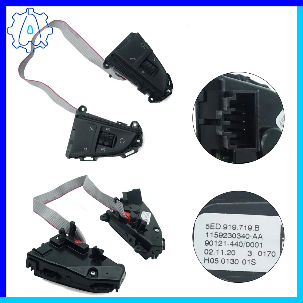 

Steering wheel button switch For Skoda Octavia MK3 5ED 919719B 5ED 919719B, Car Accessories