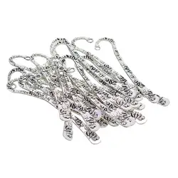 20pcs Metal Bookmarks Book Mark with Hook Jewelry Findings DIY