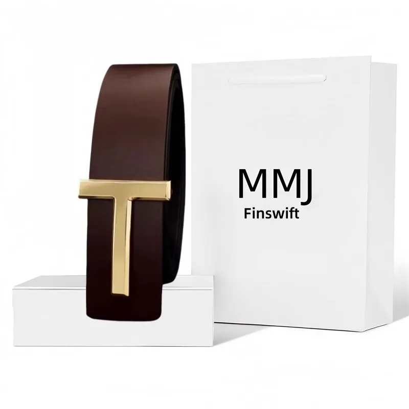 Мужской ремень с пряжкой и надписью, дизайнерский деловой универсальный ремень, ремень подходит для работы среднего и молодого возраста