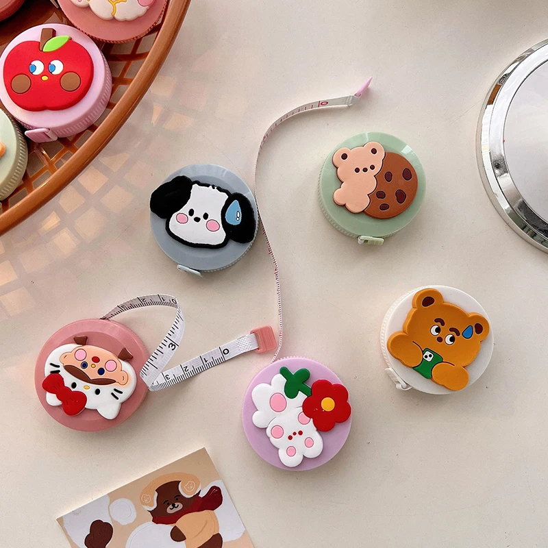 Portable Cute Cartoon Tape Measure Multifunctional Mini Measuring Tape Measure Ruler Waist Chest Hip Measurement Soft Tape