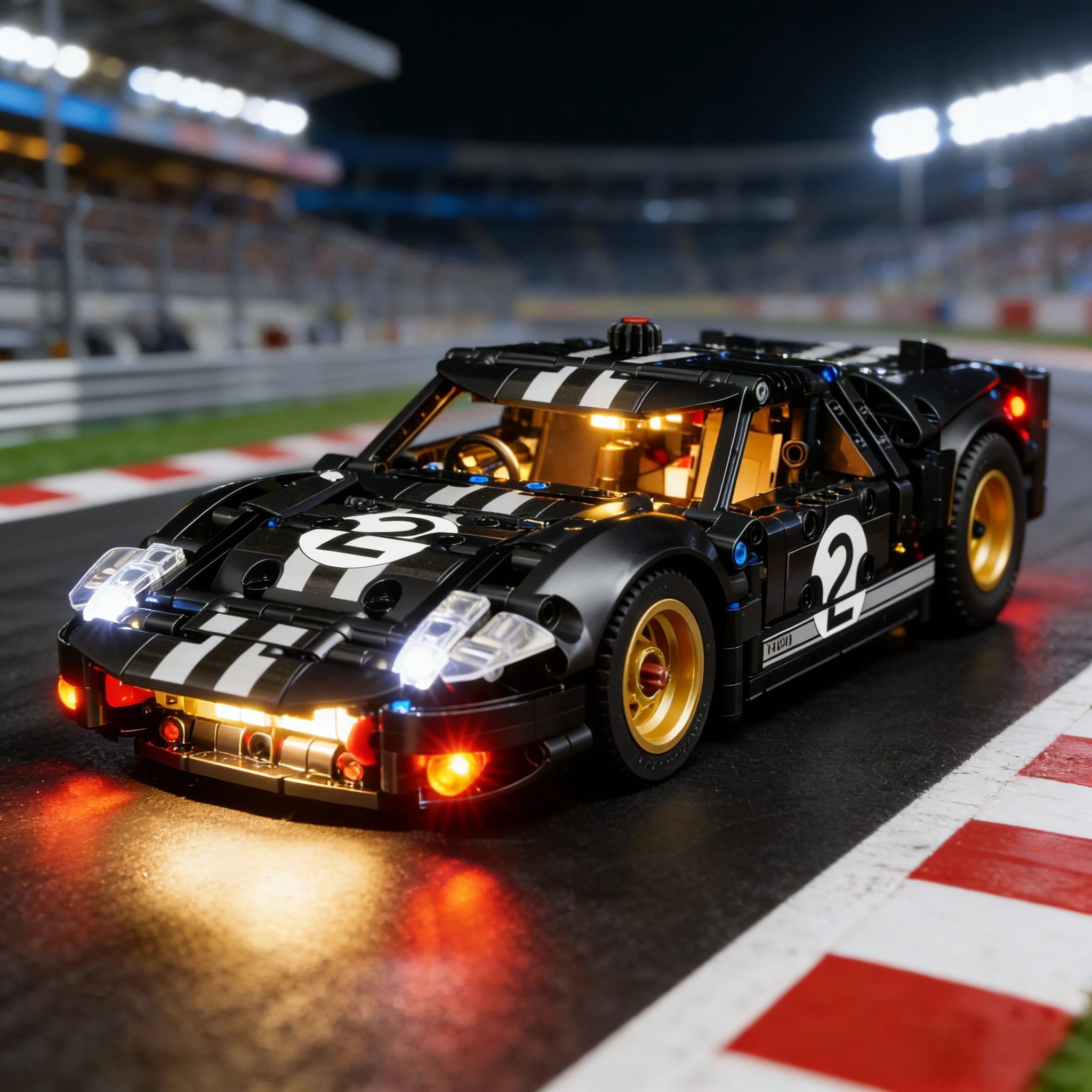 

Светодиодная подсветка (без модели) для Lego 42223 Technic 1966 Ford GT40 MKII. Оживите свои строительные блоки светом.