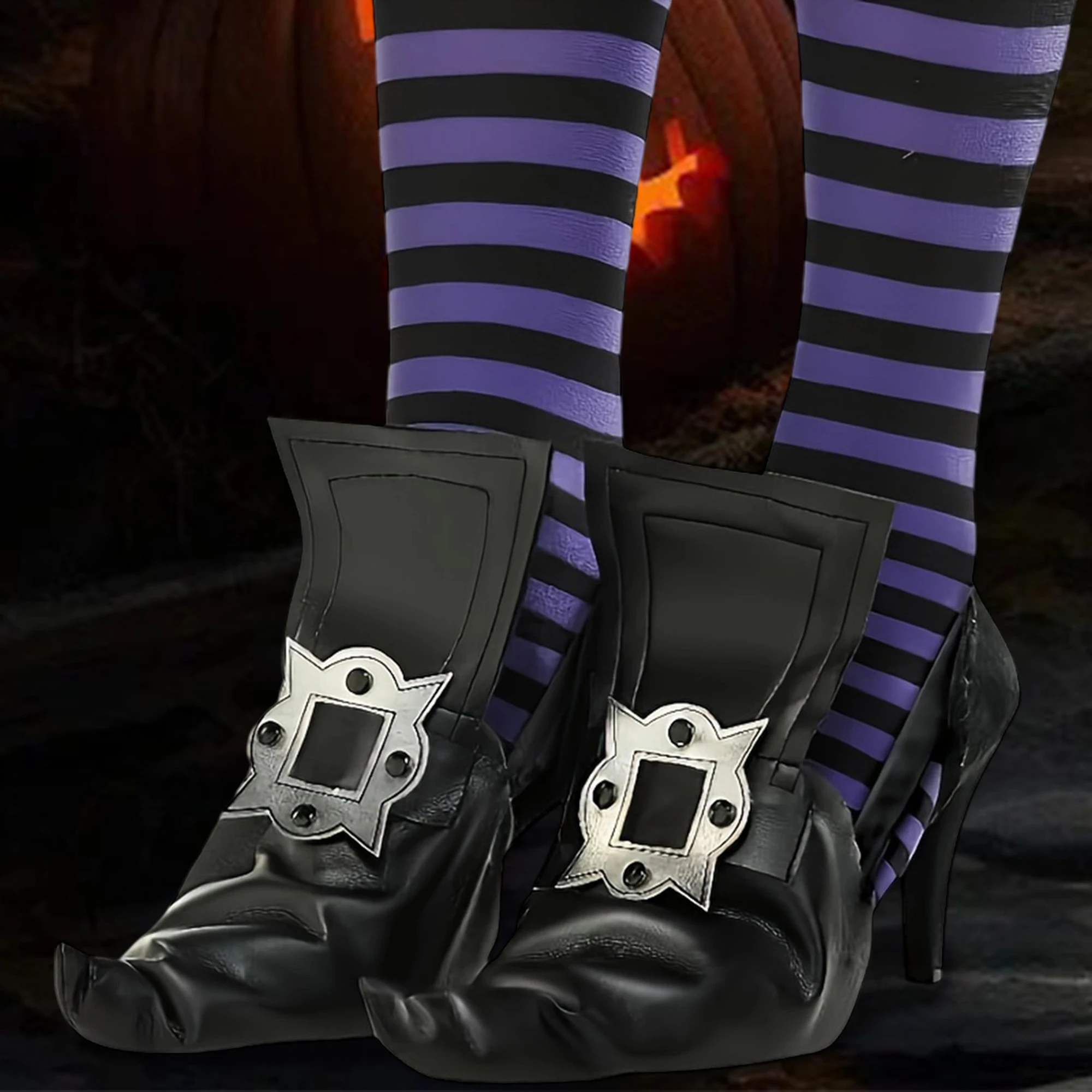 Black Halloween Witch Hat with Veil for Women Halloween Witch Costume for Cosplay Party Accessory