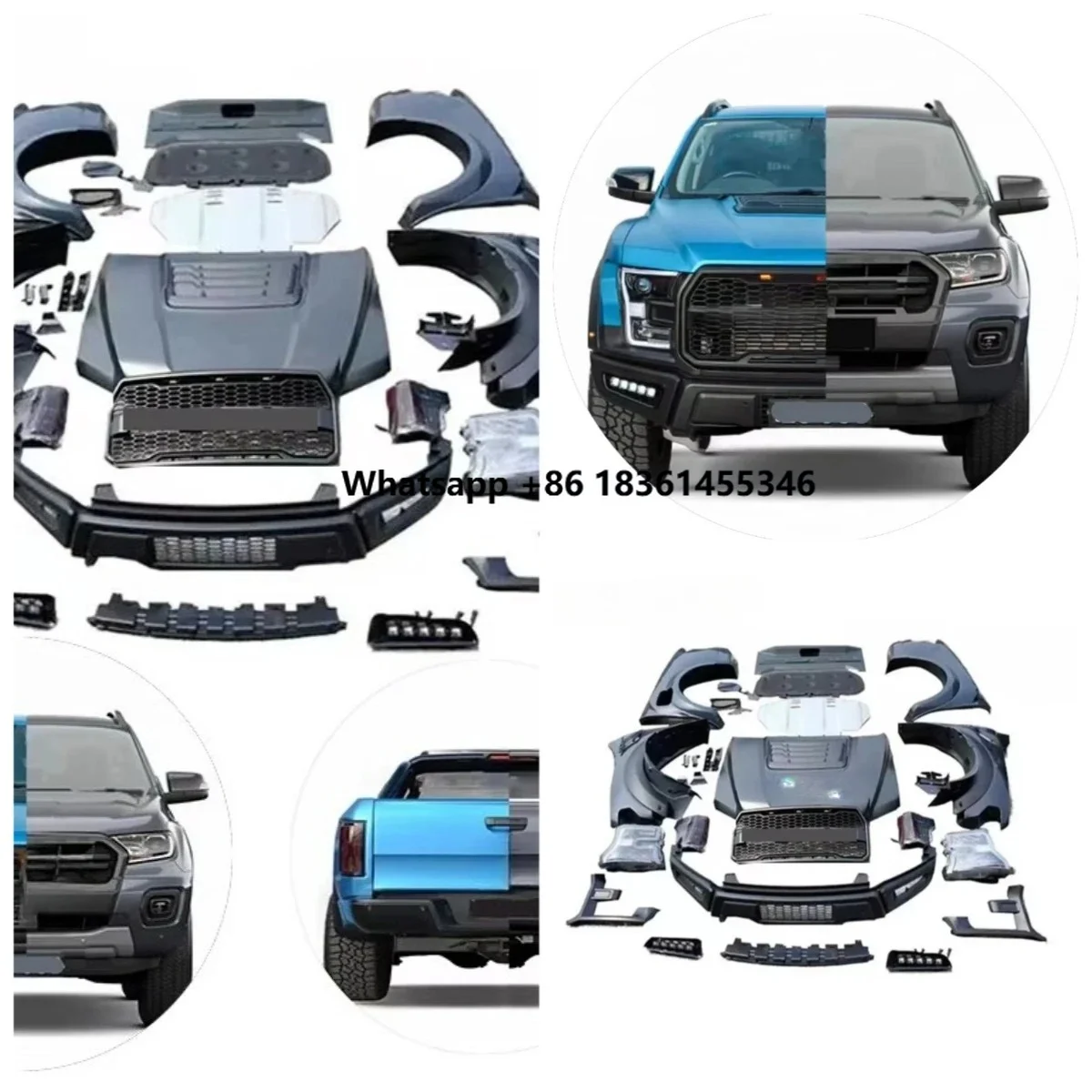 For Ranger F150 2012 2015 2019 Popular F150 Bodykit Full Set Auto Accessories Facelift Bumper Headlights