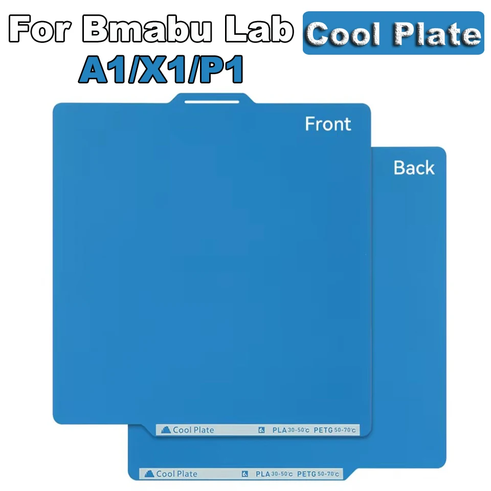 

Cool Plate For Bambu Lab X1 P1 A1 3D Printer Heatbed Build Plate Double Side Spring Steel Sheet Cool Plate For Bambu Lab P1S P2S